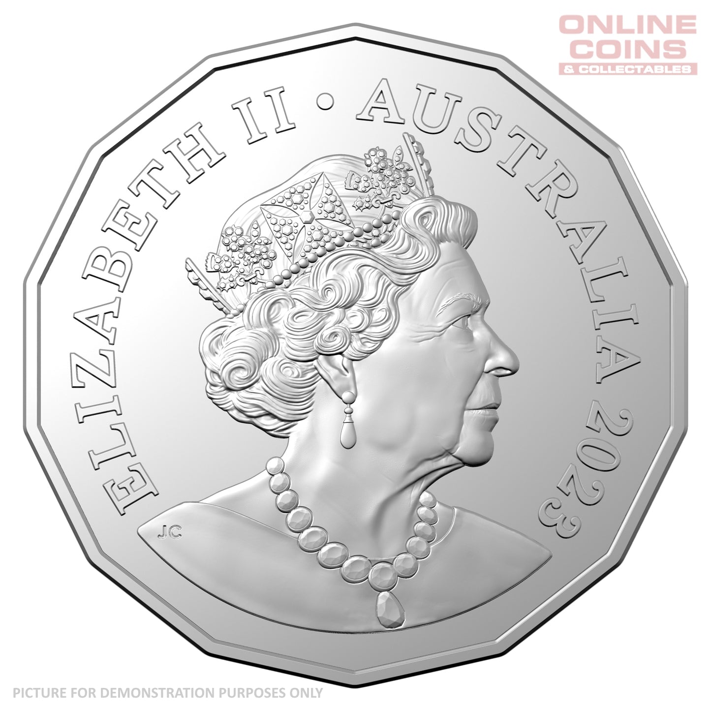 2023 50c CuNi Uncirculated Tetra-Decagon Carded Coin – Year of the Rabbit