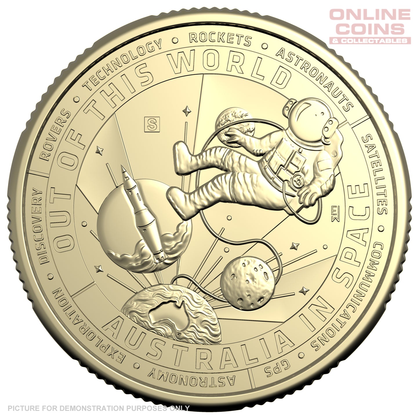 2024 $1 AlBr Mintmark and Privy Mark Uncirculated 4 Coin Set - Out Of This World - Deep Space