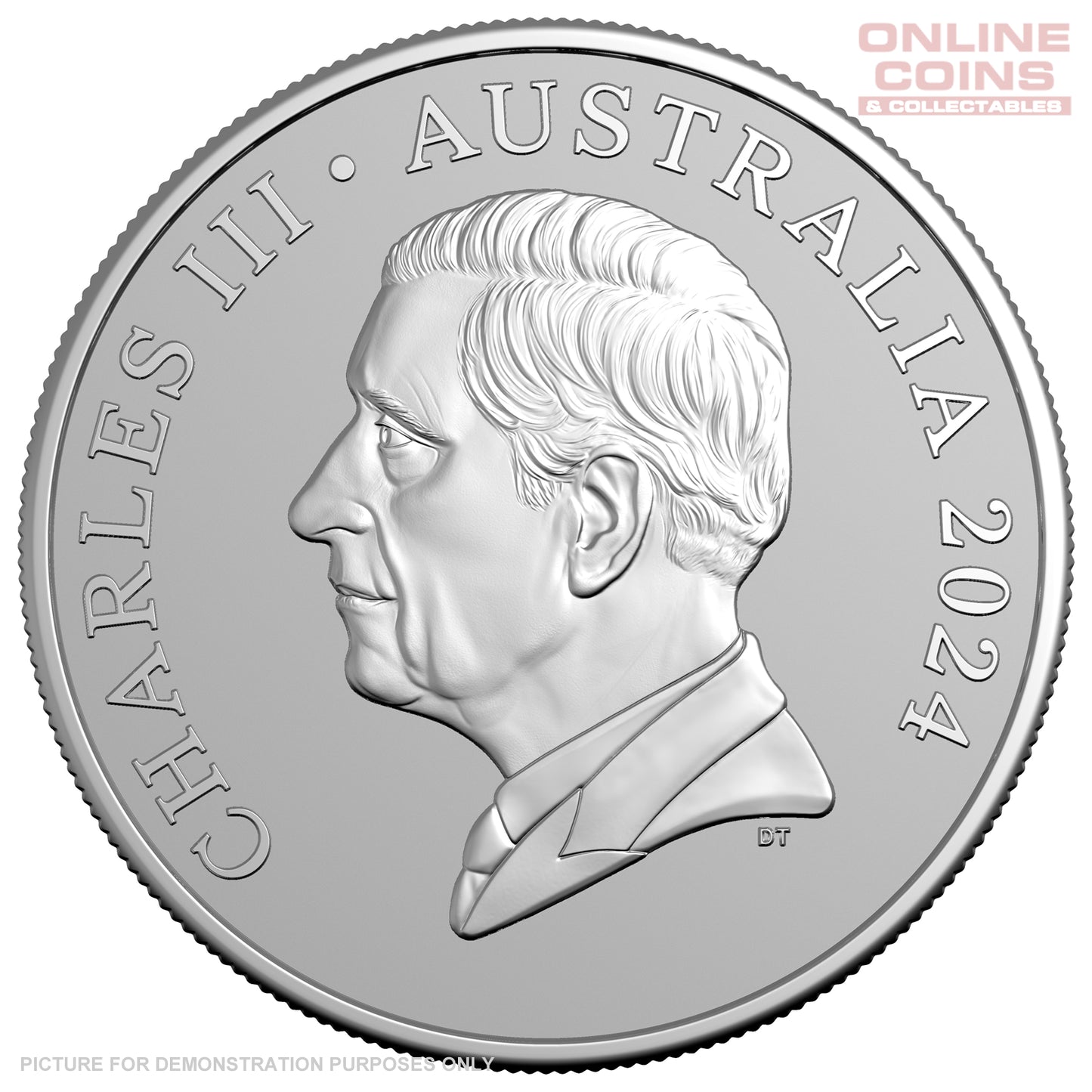 2024 RAM Kangaroo Series 1oz Frosted Silver Uncirculated Coin - Desert Life