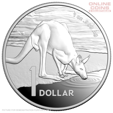 2024 RAM Kangaroo Series 1oz Fine Silver Proof Coin - Desert Life