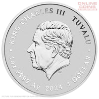 2024 Perth Mint 1oz Silver Coloured Coin in Card - Tenage Mutant Ninja Turtles 40th Anniversary