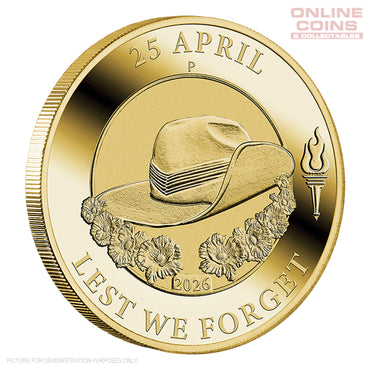 2026 Perth Mint ANZAC Day $1 Coin in Card