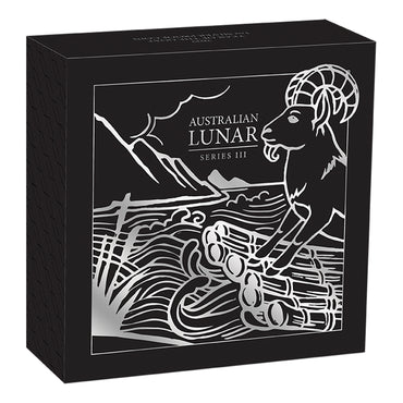 Perth Mint 2027 Year of the Goat 1oz Silver Proof Coin AUSTRALIAN LUNAR SERIES III