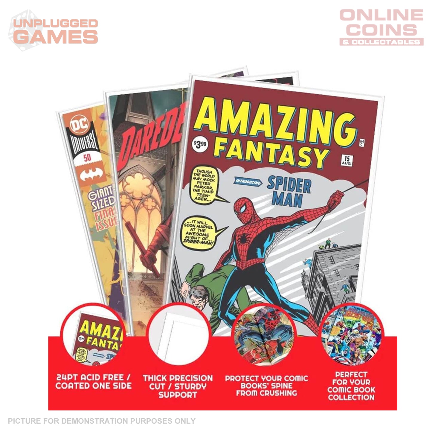 EVORETRO Regular Size Comic Boards (100ct) 10.5 x 6.9 inches