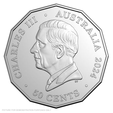 2024 RAM LOOSE 50c Coin - Uncoloured - Circulated - 50 Years of NAIDOC Committee