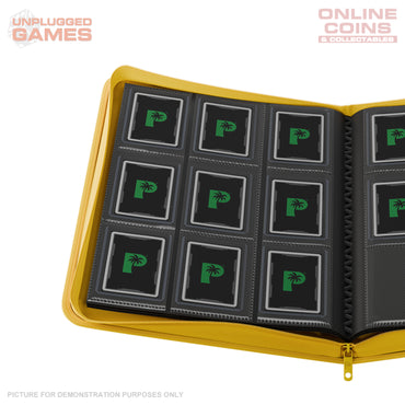 Palms Off Gaming Collector's Series Top Loader Zip Binder - 9 Pocket - YELLOW