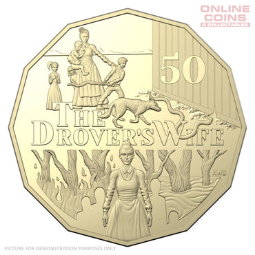 2022 50c AlBr Uncirculated Carded Coin - The Drover's Wife