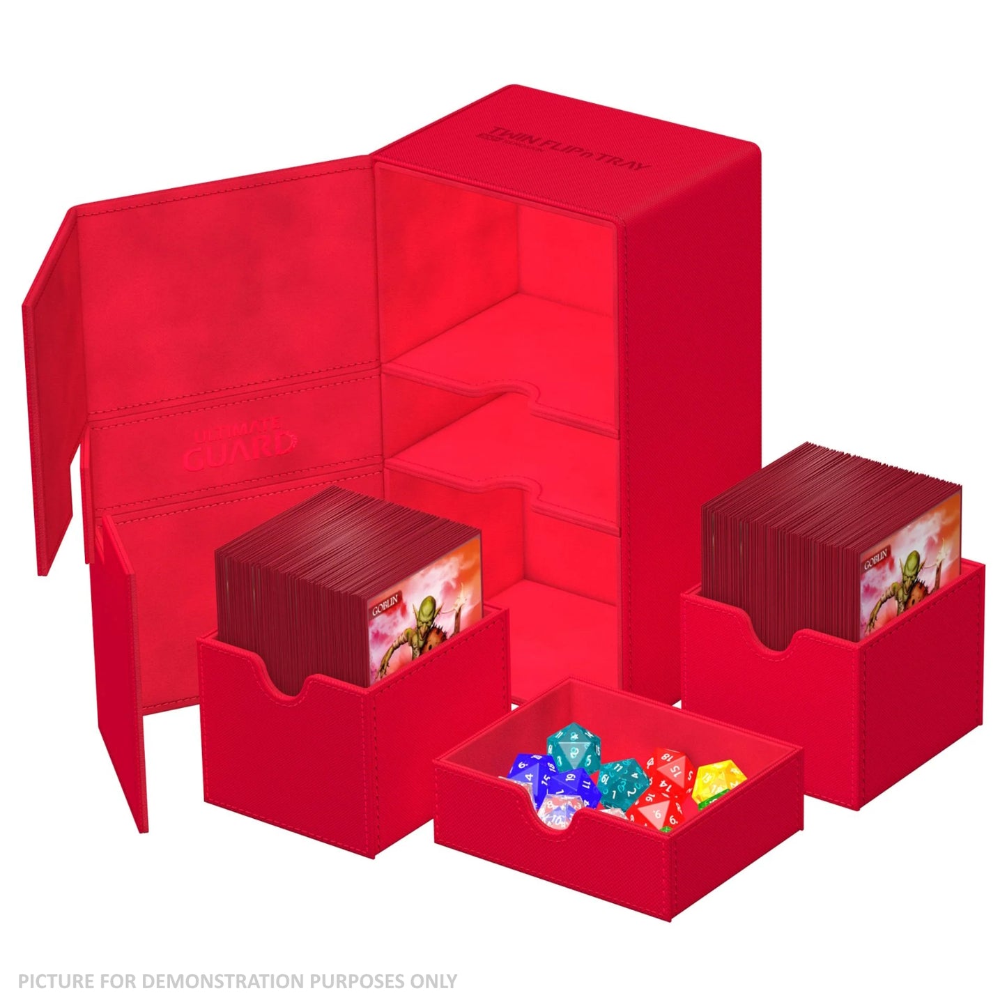 Ultimate Guard Twin Flip'n'Tray Xenoskin 200+ Monocolour RED