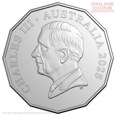 2025 King Charles III Obverse - Uncirculated LOOSE 50c Coin From RAM Roll