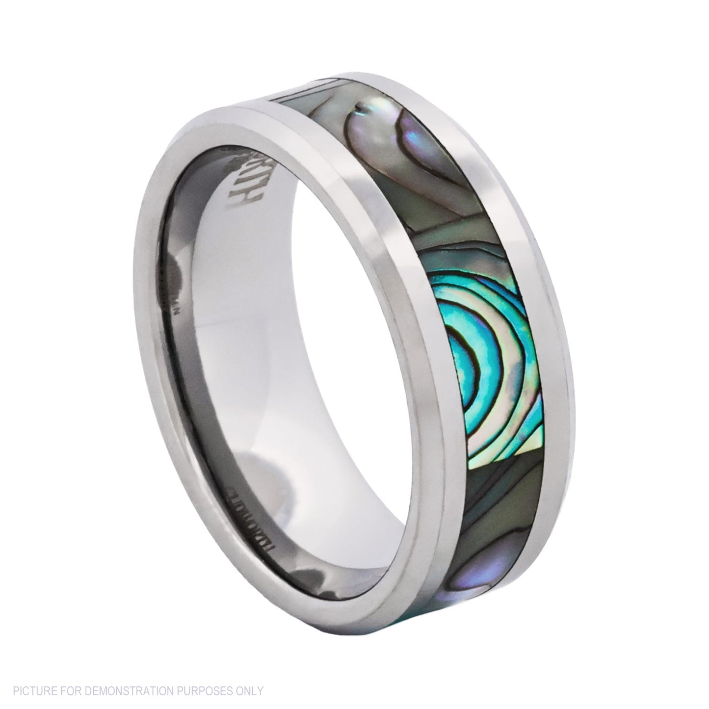 Cudworth Polished Rhodium Tungsten Ring – Ocean Crest