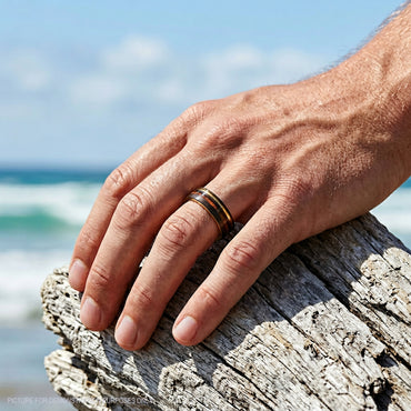 Cudworth Tungsten Emberwood Classic Ring