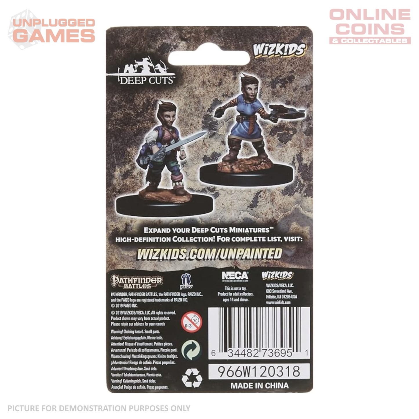 Pathfinder Deep Cuts Unpainted Miniatures - Female Halfling Rogue