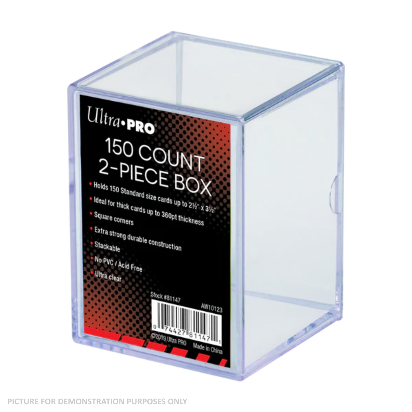 Ultra Pro 150 Standard Trading Card Plastic Storage Box Heavy Duty Card Storage