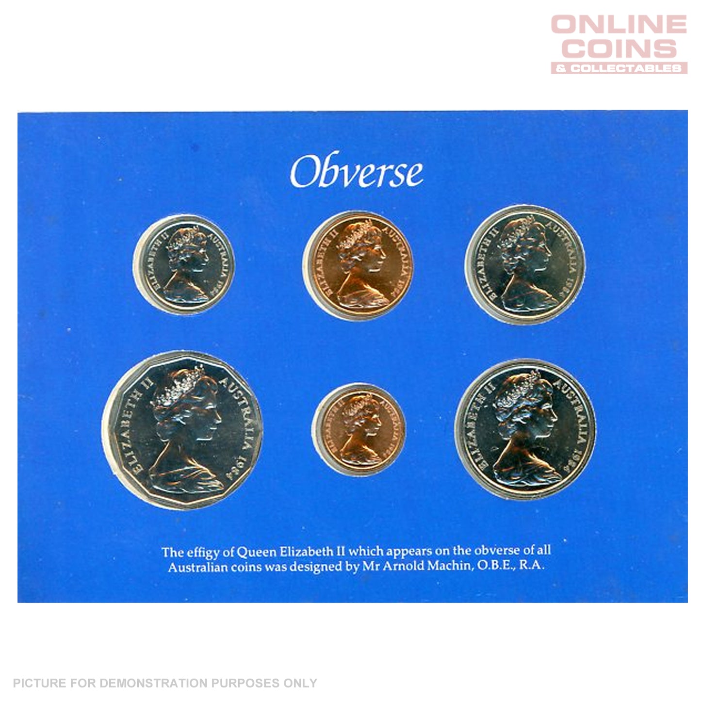 1984 Six Coin Uncirculated Year Set - Clear Plastic