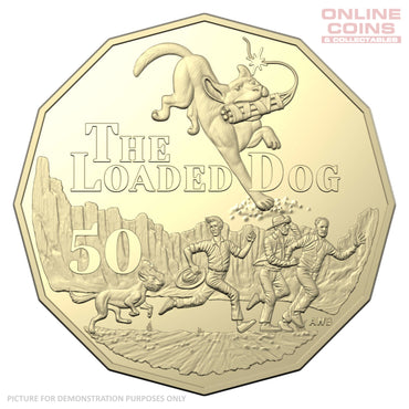 2022 50c AlBr Uncirculated Carded Coin - The Loaded Dog