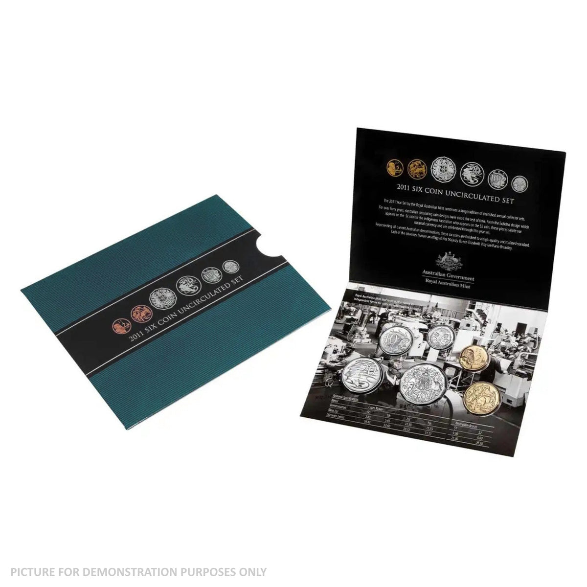 2011 Six Coin Uncirculated Year Set - Rarer Coins