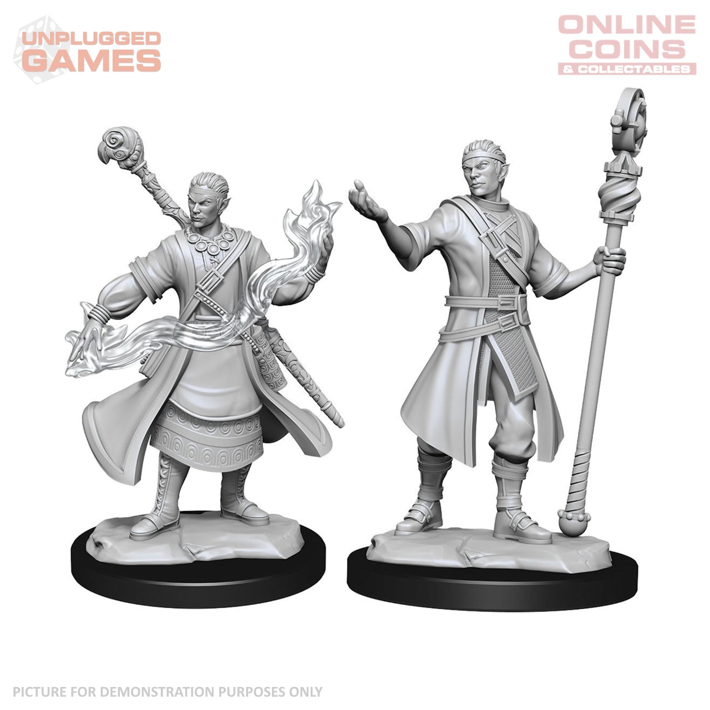 Dungeons & Dragons Nolzurs Marvelous Unpainted Miniatures - Half-Elf Wizard