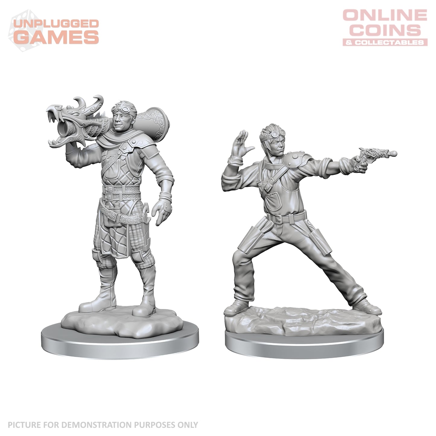 Dungeons & Dragons Nolzurs Marvelous Unpainted Miniatures - Human Artificer & Human Apprentice