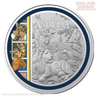 2021 RAM 35th Anniversary of Animalia 2021 20c CuNi Coloured Uncirculated Coin - Special Edition Book