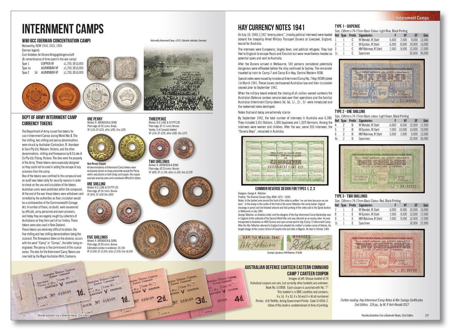Renniks Australian Coin & Banknote Values 32nd Edition - Hardcover