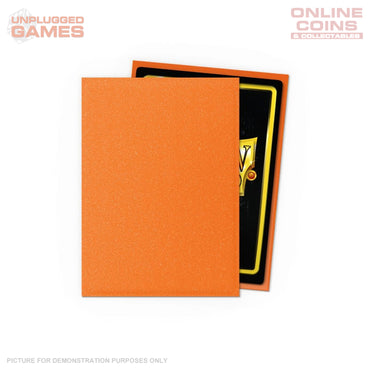Dragon Shield 100 Standard Size Card Sleeves – Matte – Amber