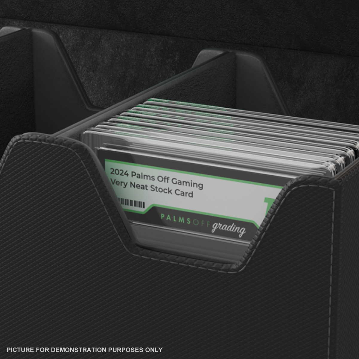 Palms Off Gaming - Collector's Series Graded Card Storage Case - Large - BLACK