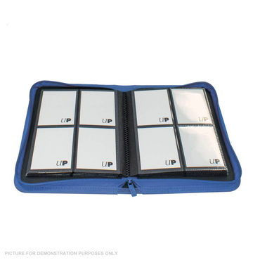 ULTRA PRO Binder - Vivid 4-Pocket Zippered Pro-Binder - BLUE