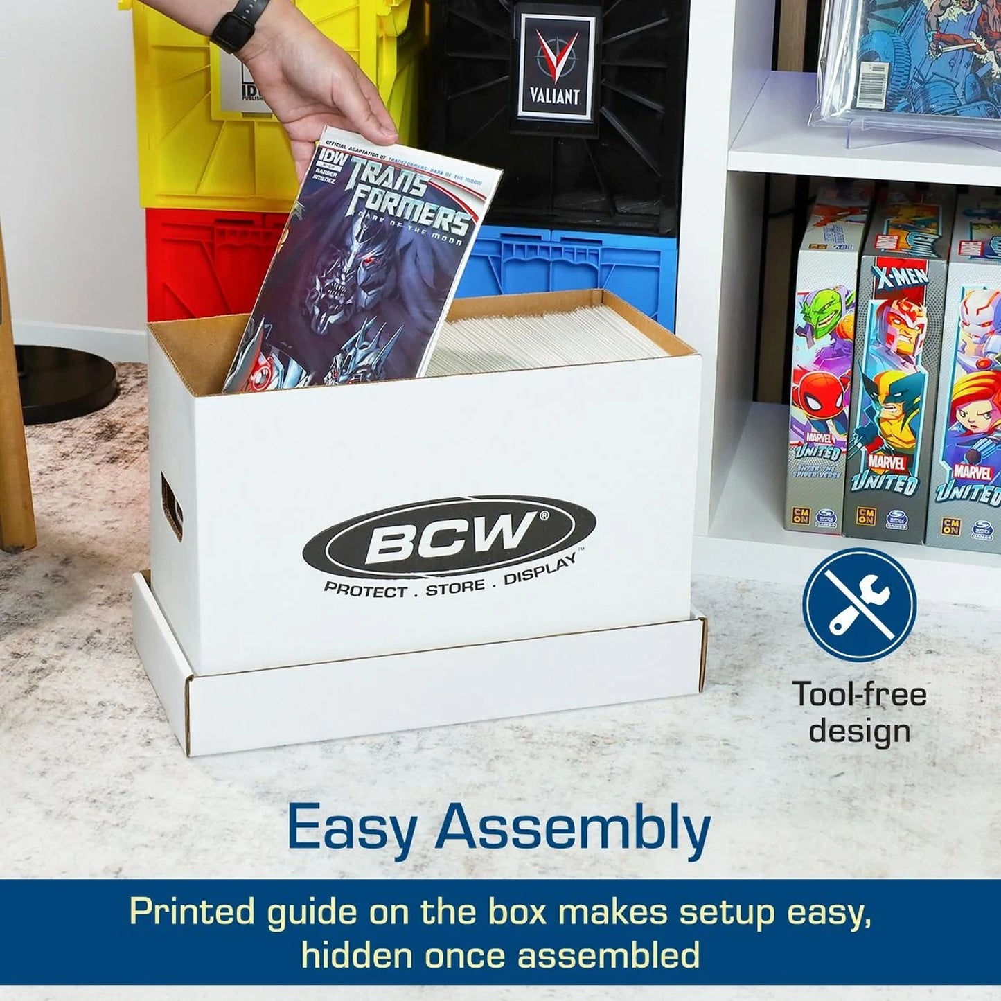 BCW Short Comic Storage Box - WHITE - PRE ORDER