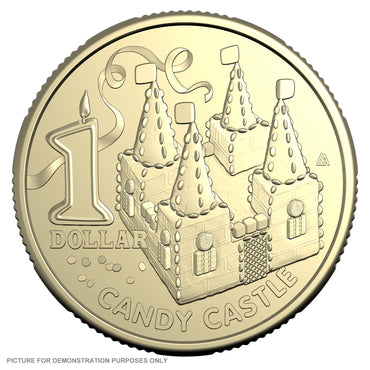 2025 Women's Weekly Birthday Cake - $1 Uncirculated Carded Coin - Candy Castle