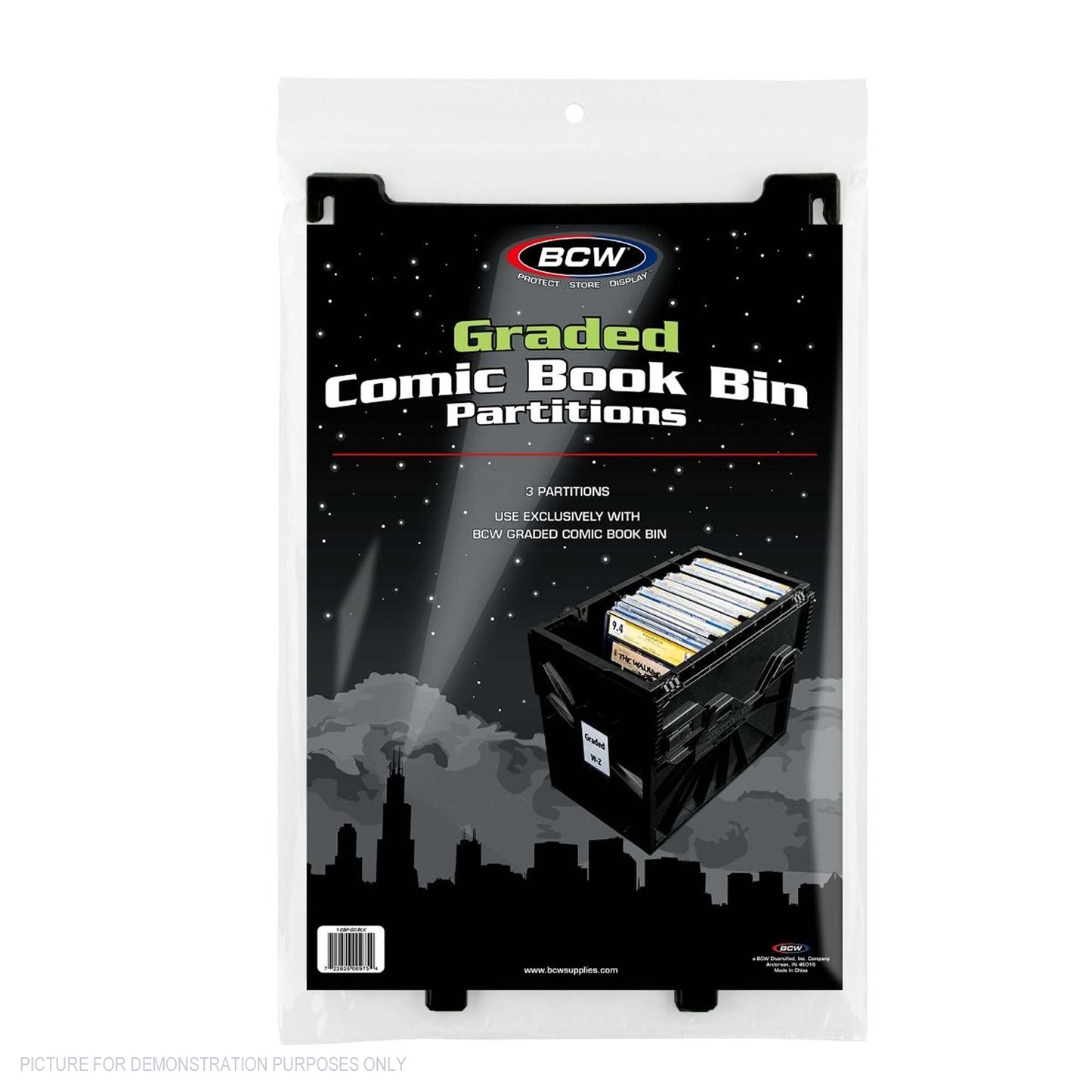 BCW Graded Bin PARTITIONS - BLACK