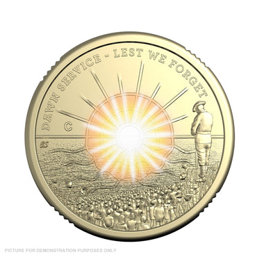 2026 RAM $2 'C' Mintmark Coloured Uncirculated Coin – Dawn Service