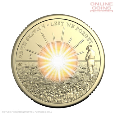 2026 RAM $2 'C' Mintmark Coloured Uncirculated Coin – Dawn Service