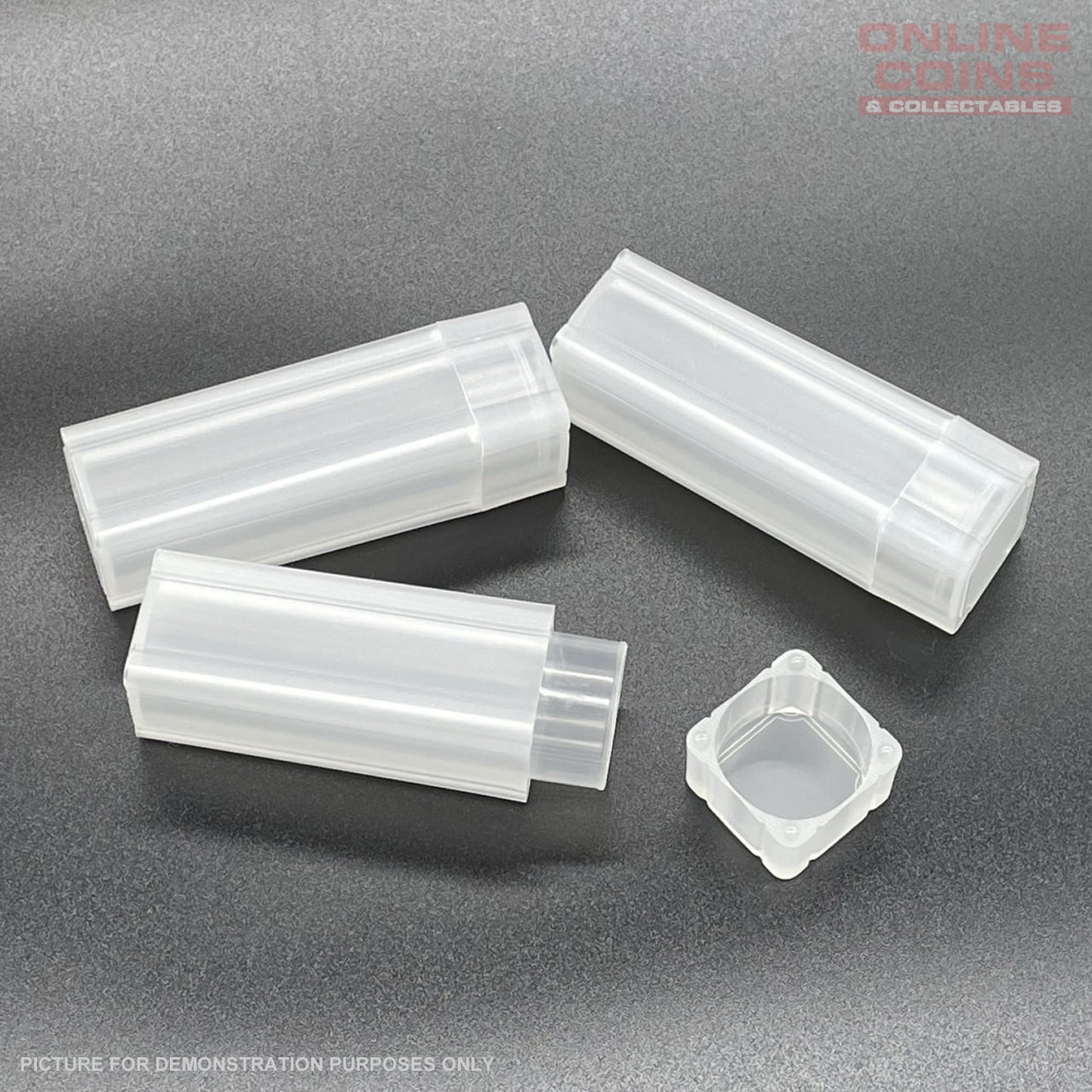 Coin Tube for Australian $1 Coins - Stackable, PVC Free, Airtight