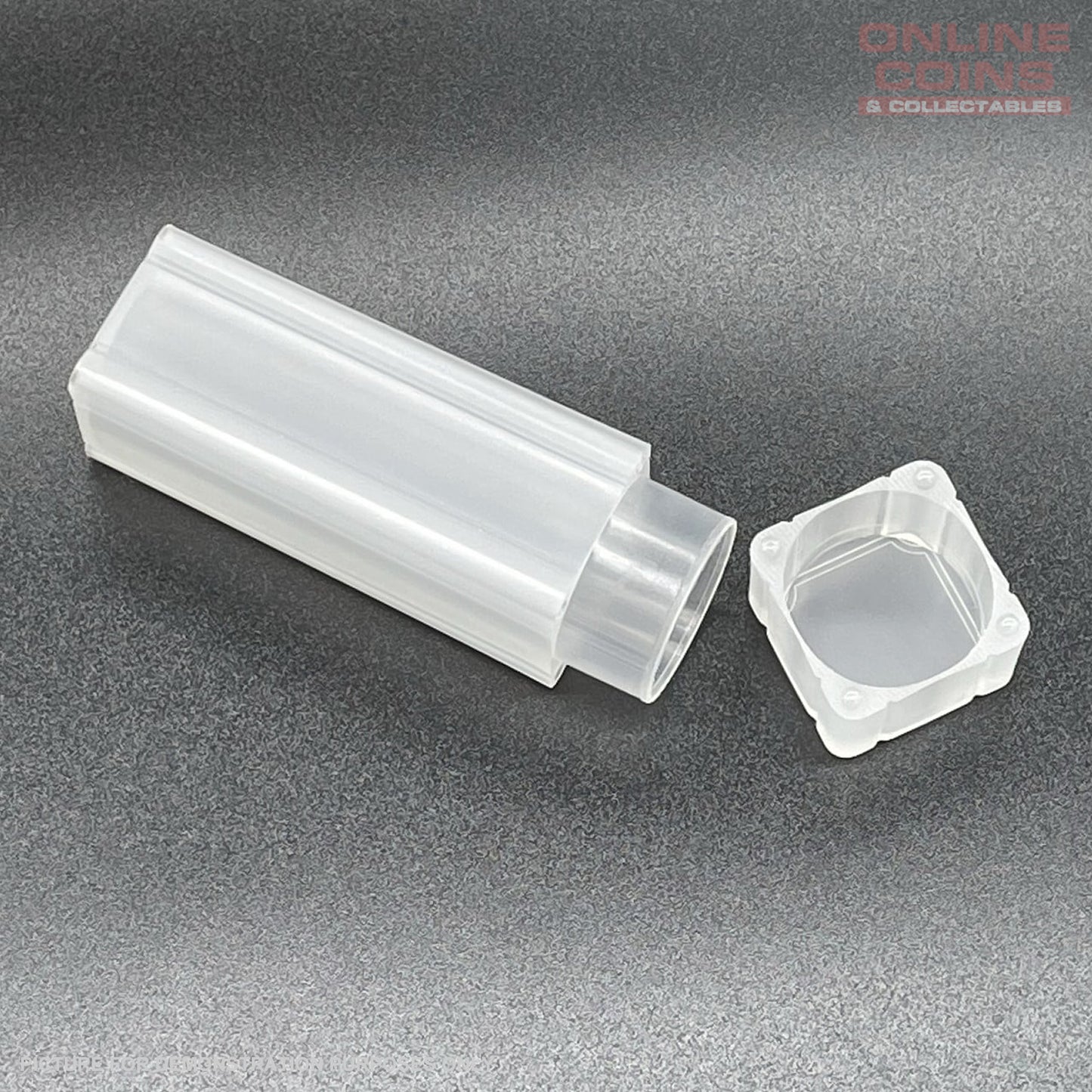Coin Tube for Australian $1 Coins - Stackable, PVC Free, Airtight