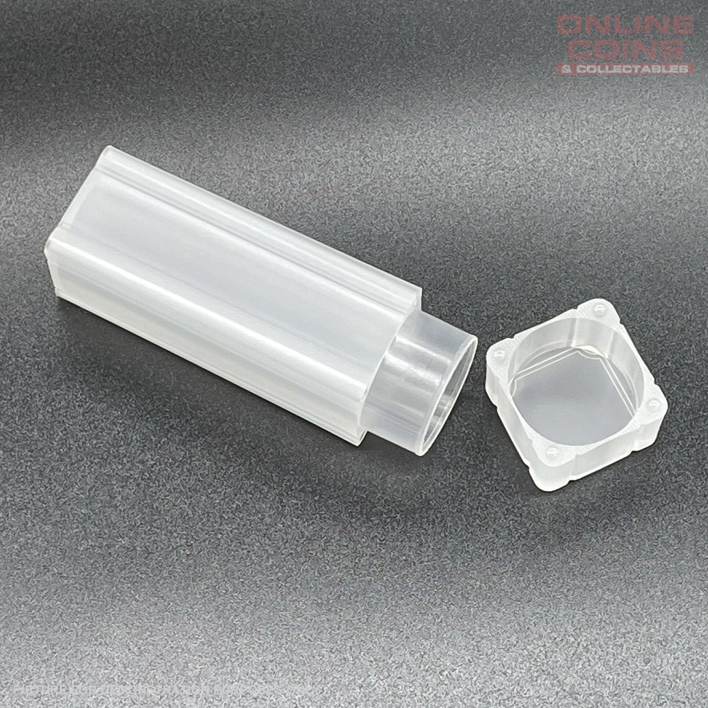 Coin Tube for Australian 50c Coins - Stackable, PVC Free, Airtight