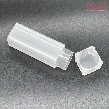Coin Tube for Australian 50c Coins - Stackable, PVC Free, Airtight