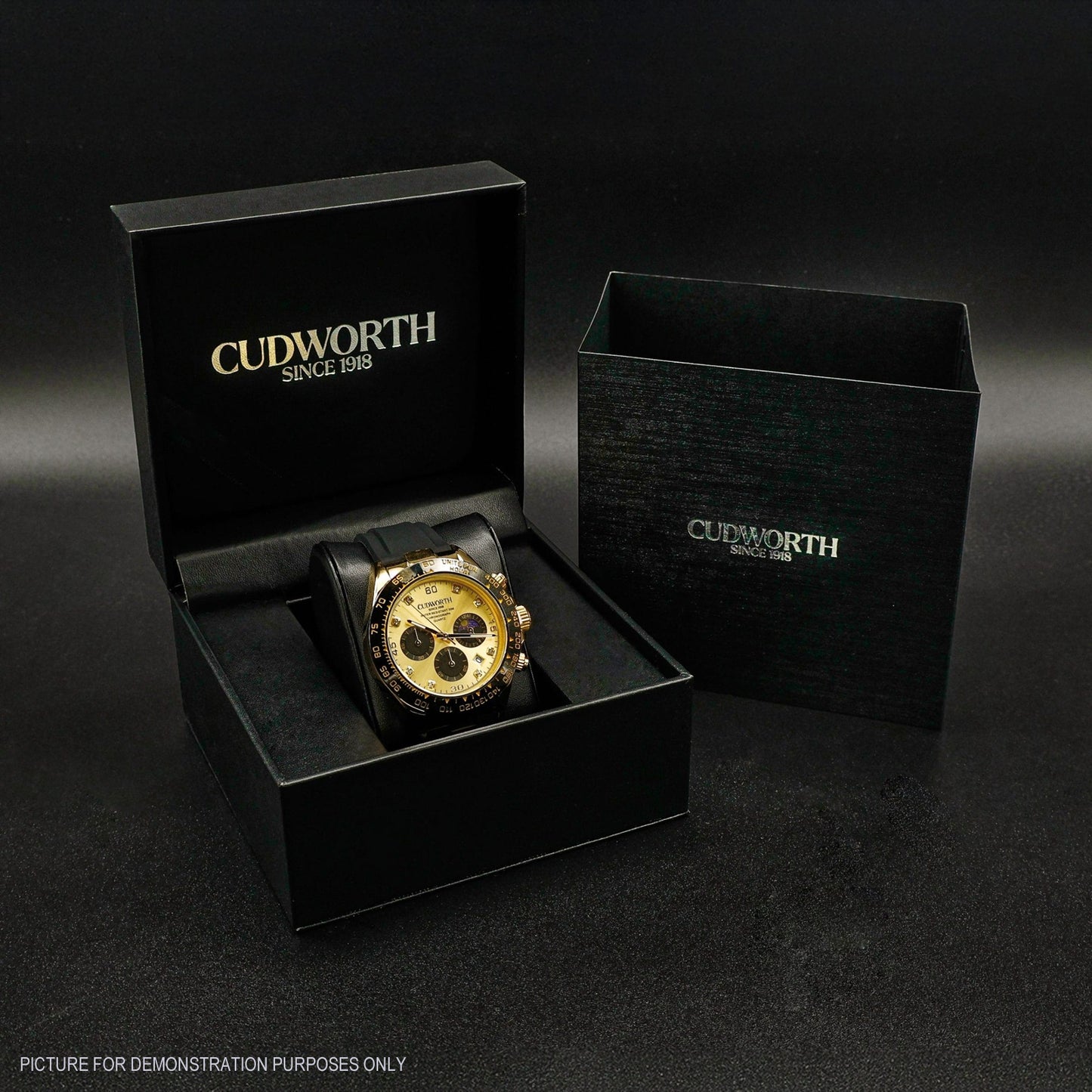 Cudworth Apex Chronograph Gold & Silicone Watch