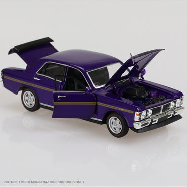 DDA Collectibles Series - 1:32 Purple with Gold Stripes FORD XY GTHO Phase III Falcon