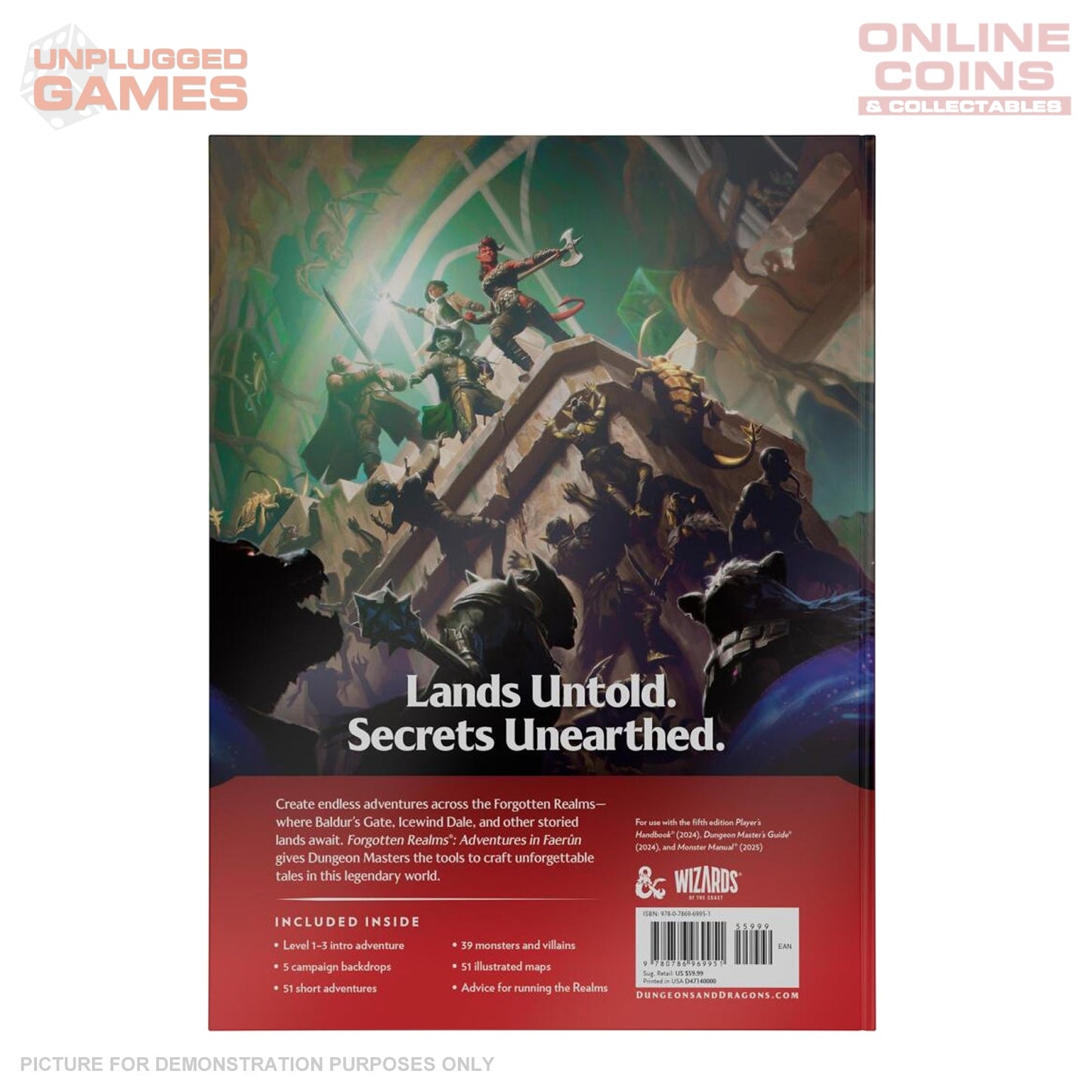 Dungeons & Dragons - Forgotten Realms - Adventures in Faerun - Dungeon Masters Expansion Hardcover Book - PREORDER