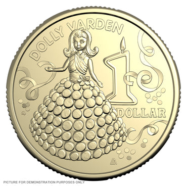 2025 Women's Weekly Birthday Cake - $1 Uncirculated Carded Coin - Dolly Varden