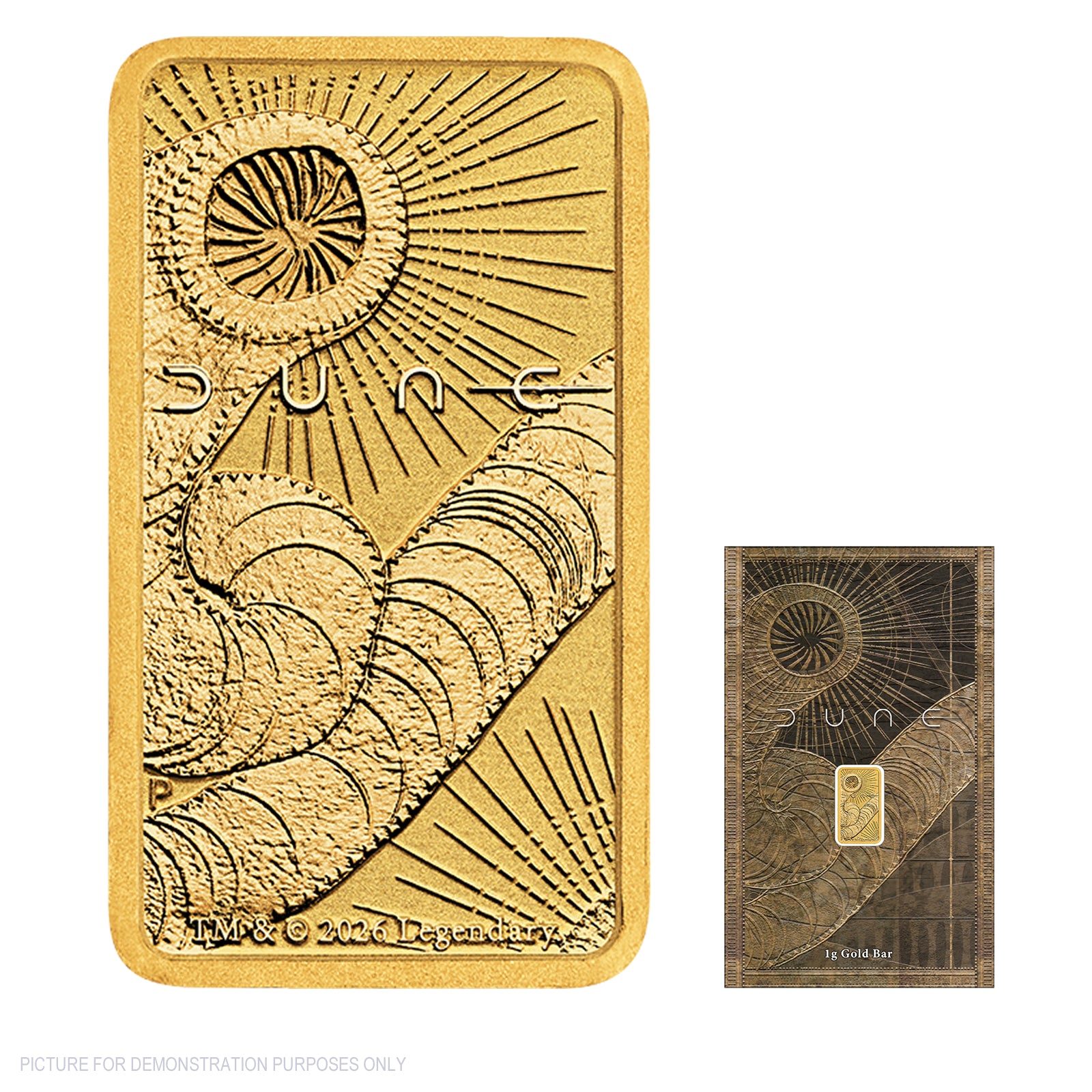 Perth Mint 2026 1g Gold Minted Bar - DUNE – Online Coins and