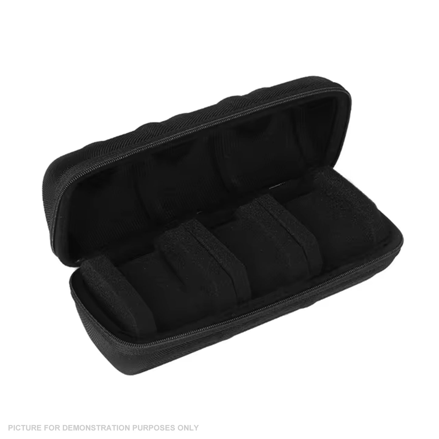 Generic EVA Zippered Hard Travel Case with Foam Insert for 1,2 or 3 Watches