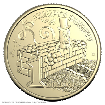 2025 Women's Weekly Birthday Cake - $1 Uncirculated Carded Coin - Humpty Dumpty