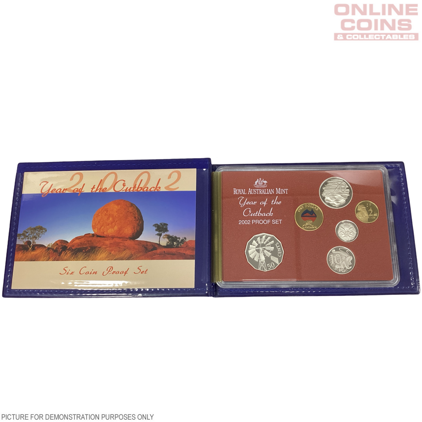 2002 Royal Australian Mint Six Coin PROOF Year Set - Year of the Outback