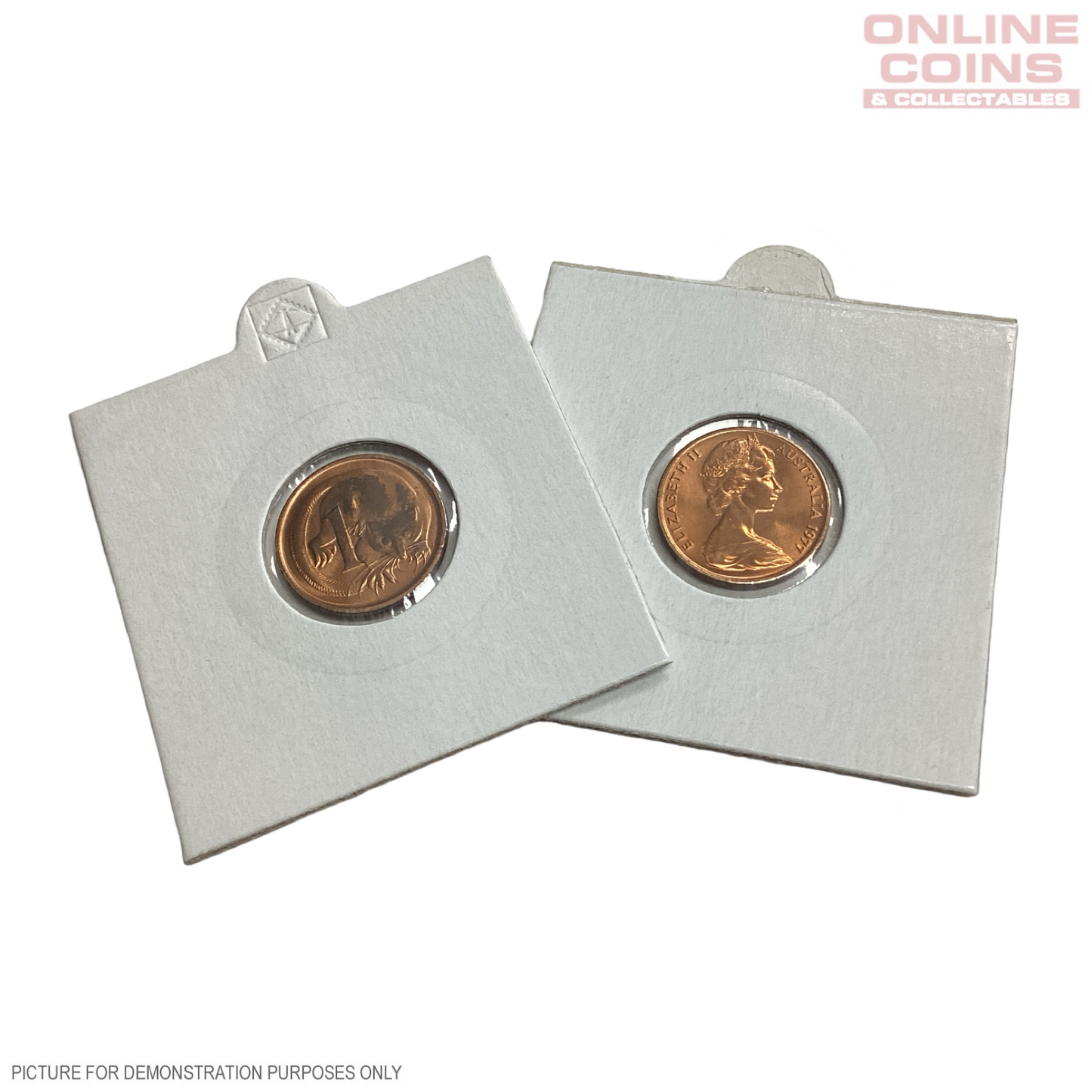 1977 Loose Australian Uncirculated 1 Cent Coin From Roll