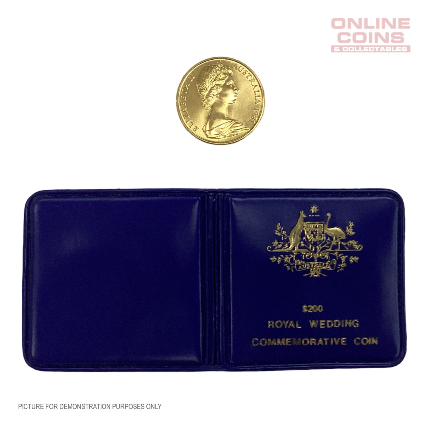 1981 Royal Australian Mint $200 Gold Coin In Flip - Commemorative Royal Wedding