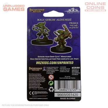 Pathfinder Deep Cuts Unpainted Miniatures - Male Goblin Alchemist