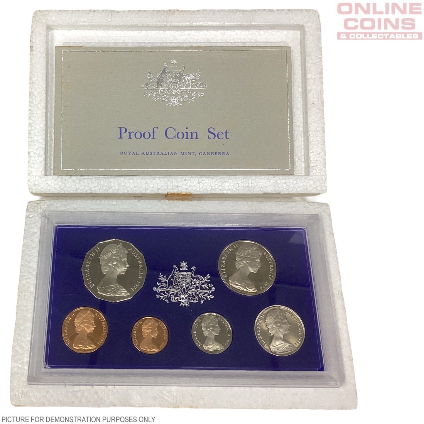 1974 Royal Australian Mint Six Coin PROOF Year Set