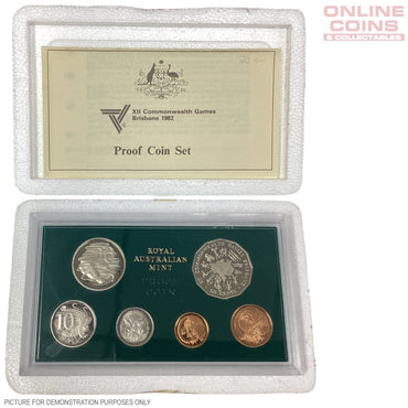 1982 Royal Australian Mint Six Coin PROOF Year Set - XII Commonwealth Games