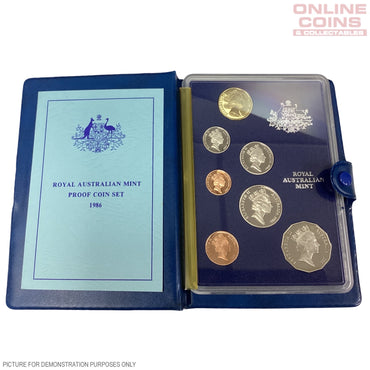 1986 Royal Australian Mint Seven Coin PROOF Year Set - International Year of Peace